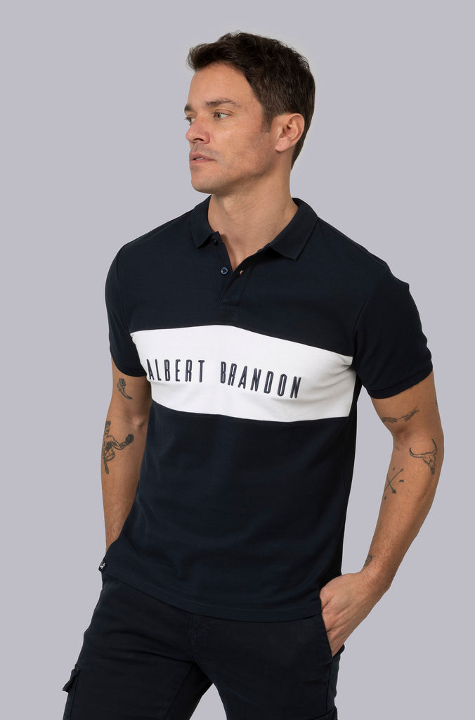 Polo Coimbra Bordado Marino