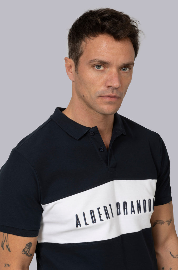 Polo Coimbra Bordado Marino