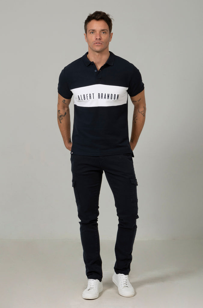 Polo Coimbra Bordado Marino