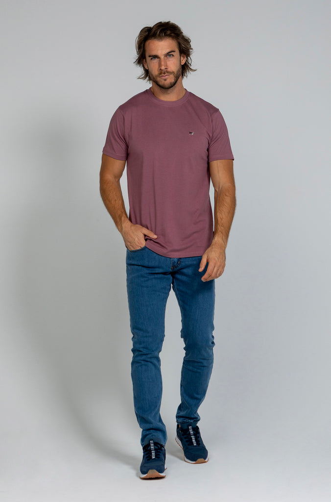 Camiseta Básica Brandon Mauve