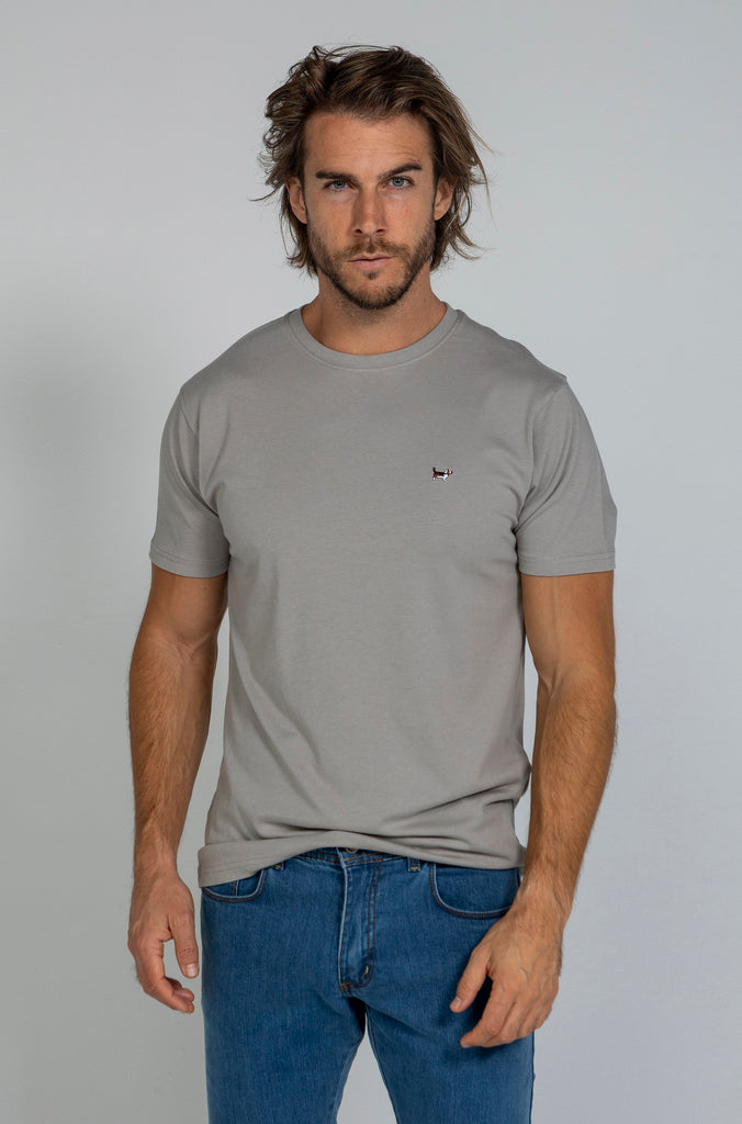 Pack camisetas básicas gris medio y gris plomo