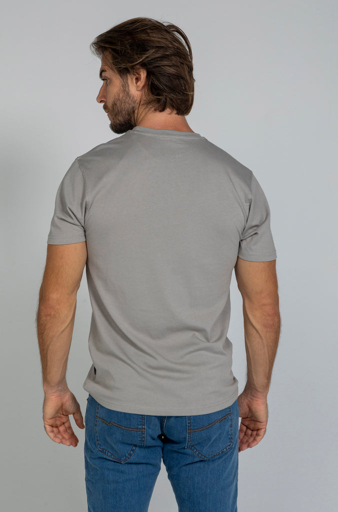 Camiseta Básica Brandon Gris Medio