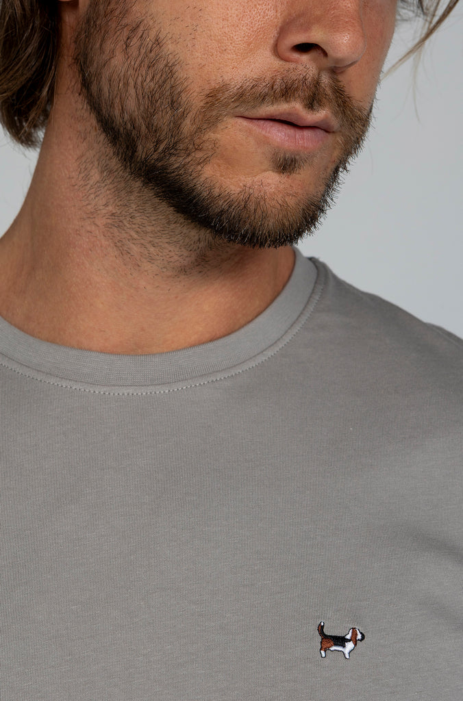 Camiseta Básica Brandon Gris Medio