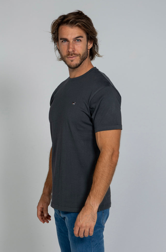 Camiseta Básica Brandon Gris Plomo