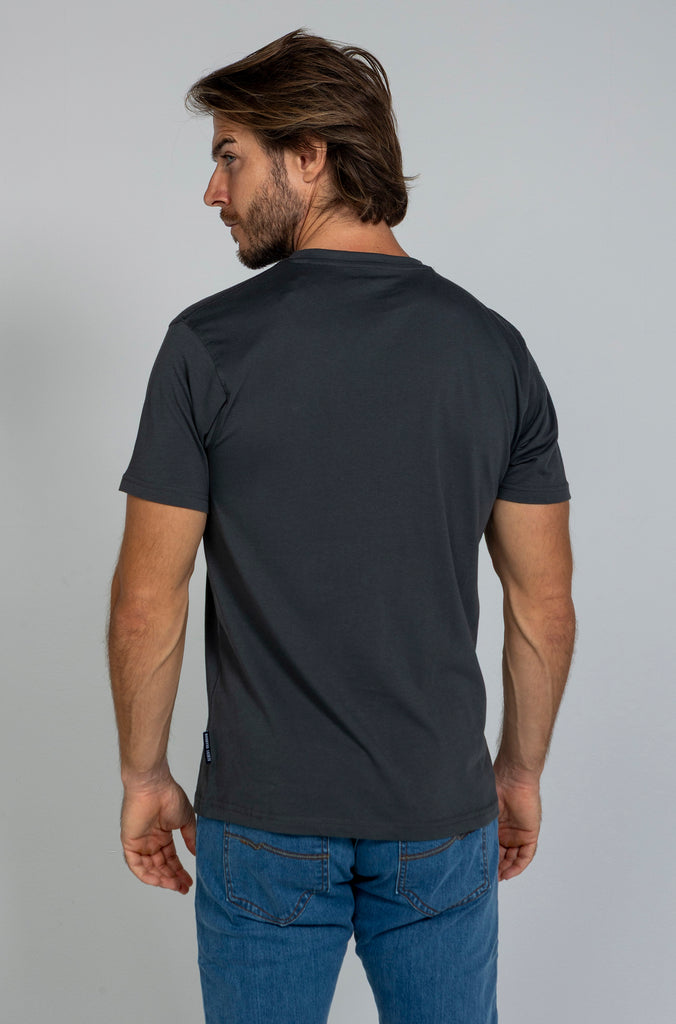 Pack camisetas básicas gris medio y gris plomo