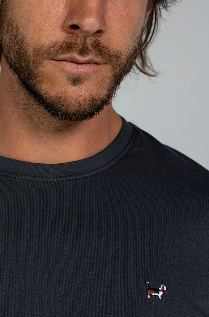 Camiseta Básica Brandon Gris Plomo