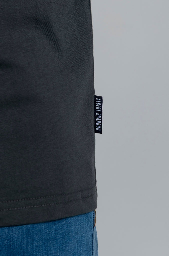 Camiseta Básica Brandon Gris Plomo
