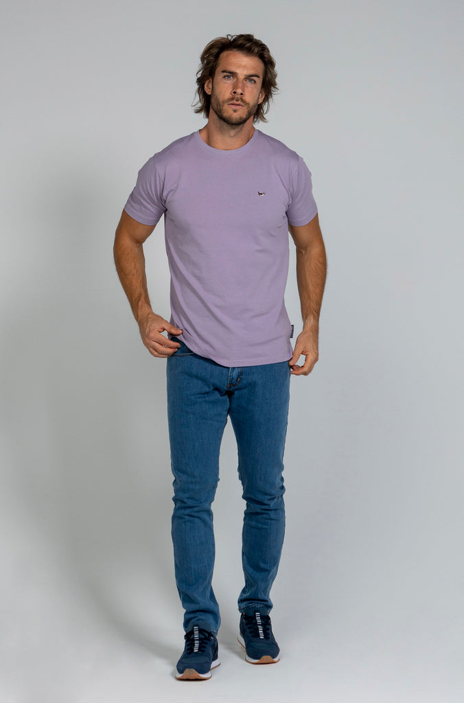 Pack camisetas básicas blanca y malva