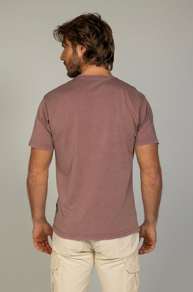 Camiseta Brandon Desgastada Malva