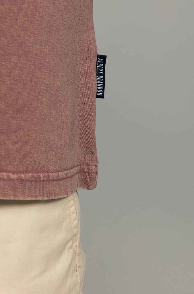 Camiseta Brandon Desgastada Malva