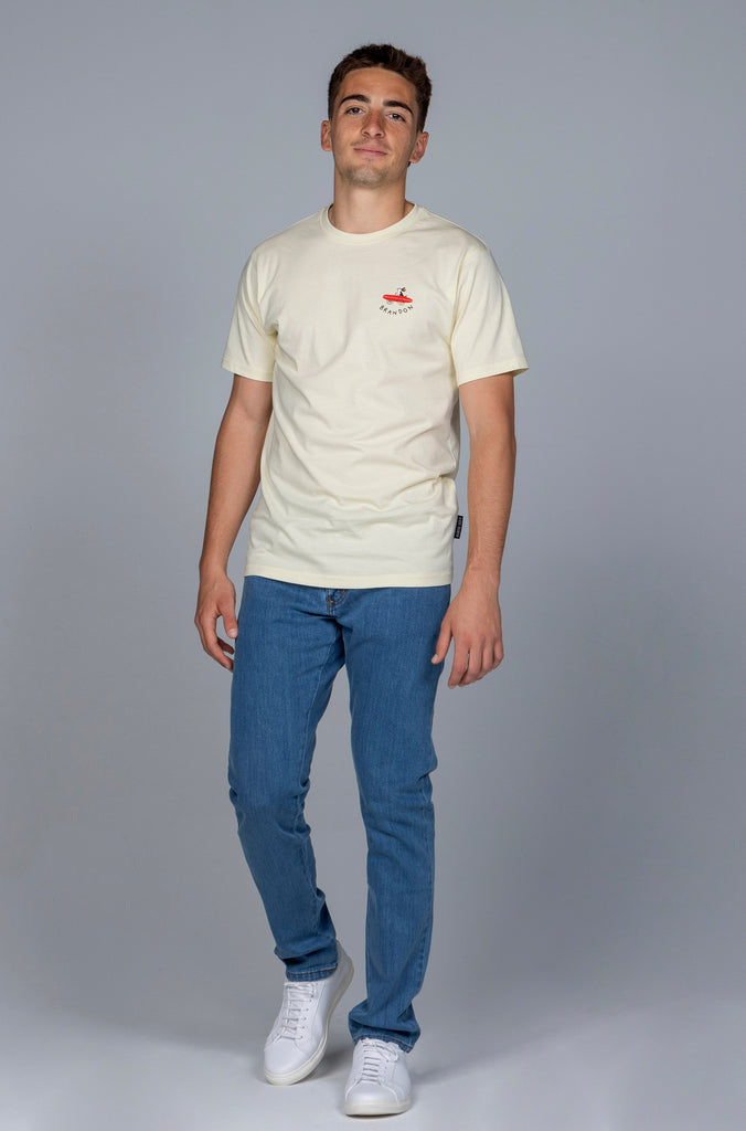Camiseta Cala Surf Amarillo Palo