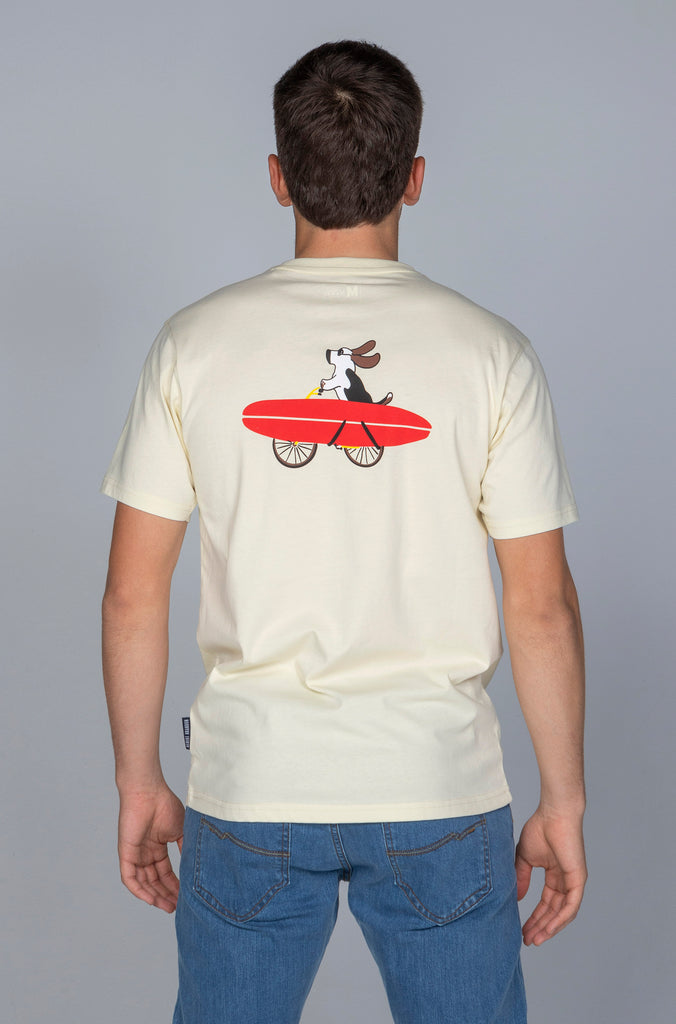 Camiseta Cala Surf Amarillo Palo
