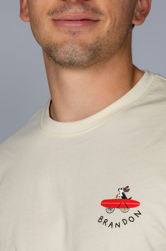 Camiseta Cala Surf Amarillo Palo
