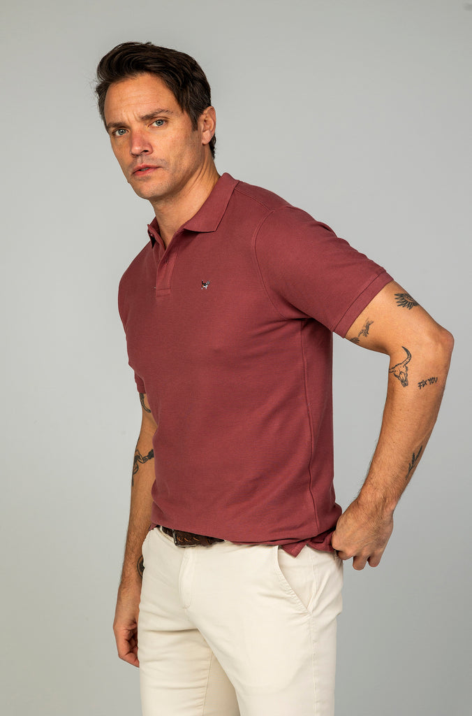 Polo Básico Brandon Burgundy