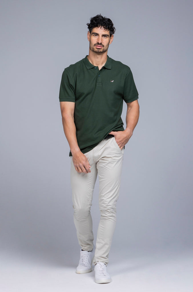 Polo Básico Telde Verde Botella.
