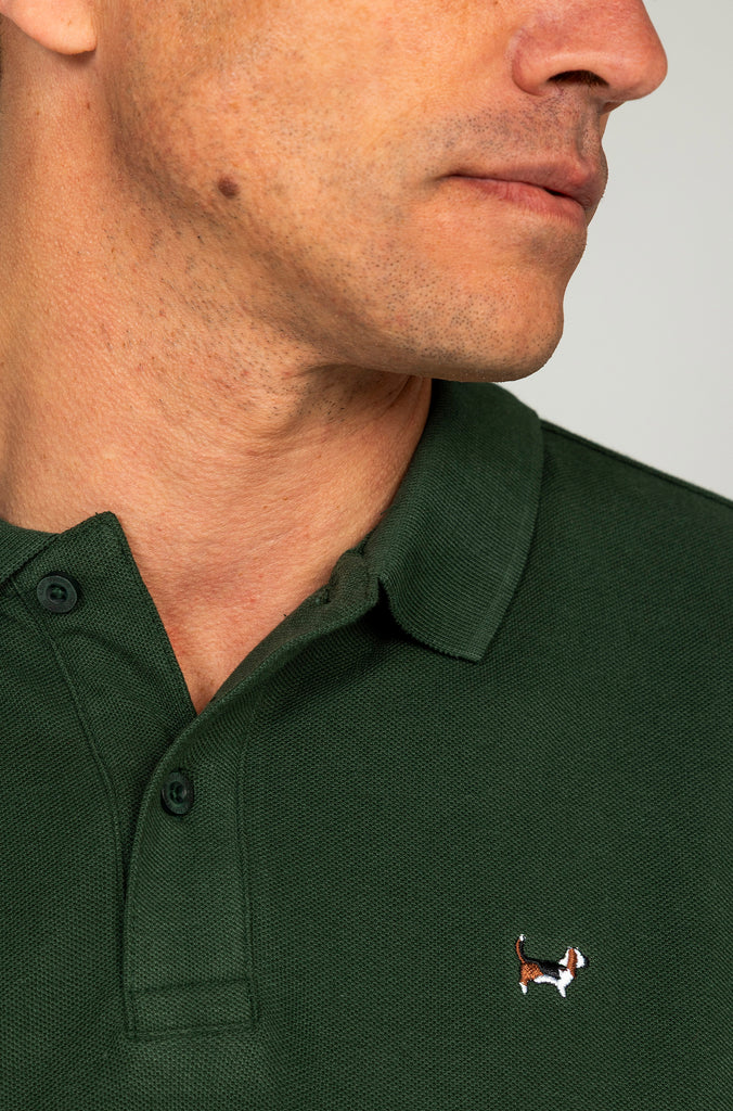 Polo Básico Brandon Verde Botella.