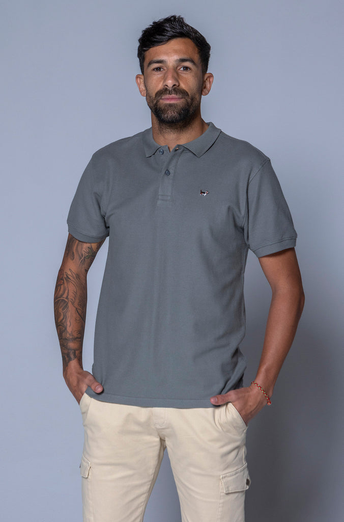 Polo Básico Telde Gris Plomo