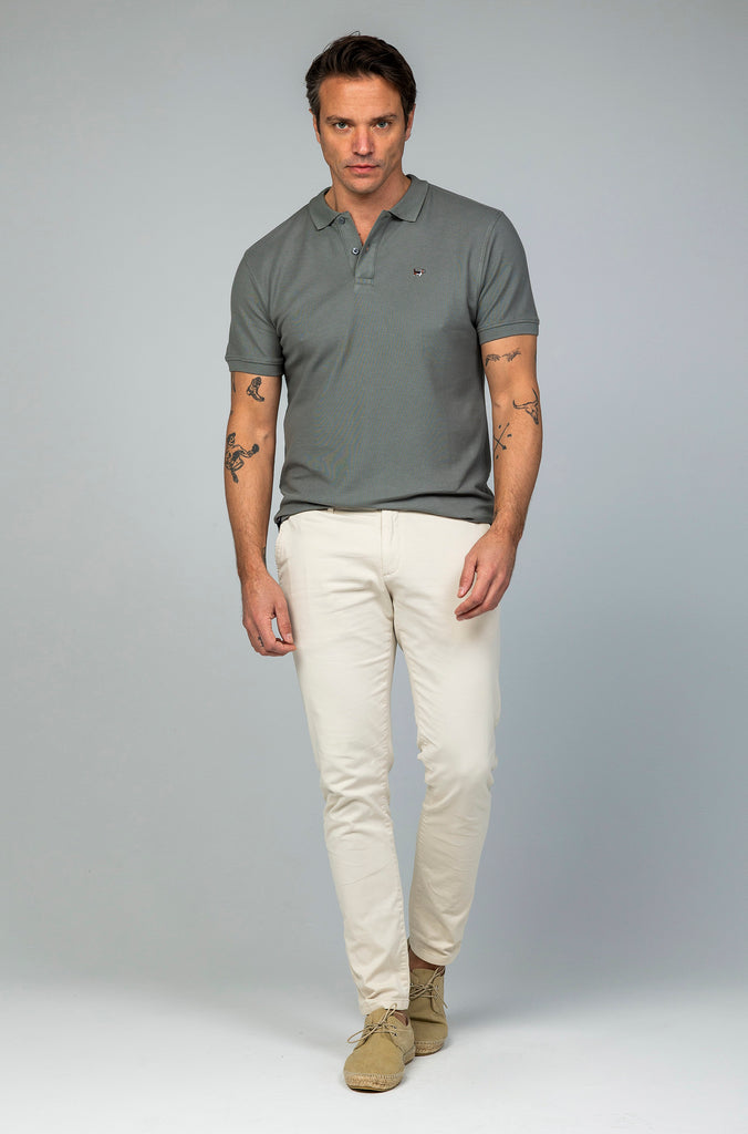 Polo Básico Brandon Gris Plomo