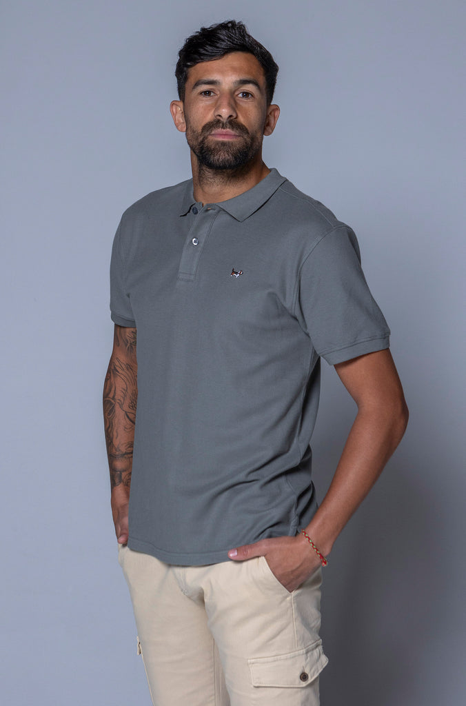 Polo Básico Telde Gris Plomo