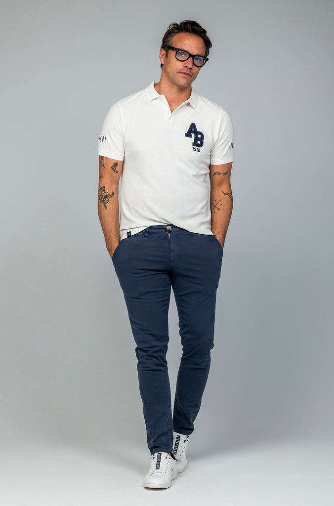 Polo Pique AB Blanco