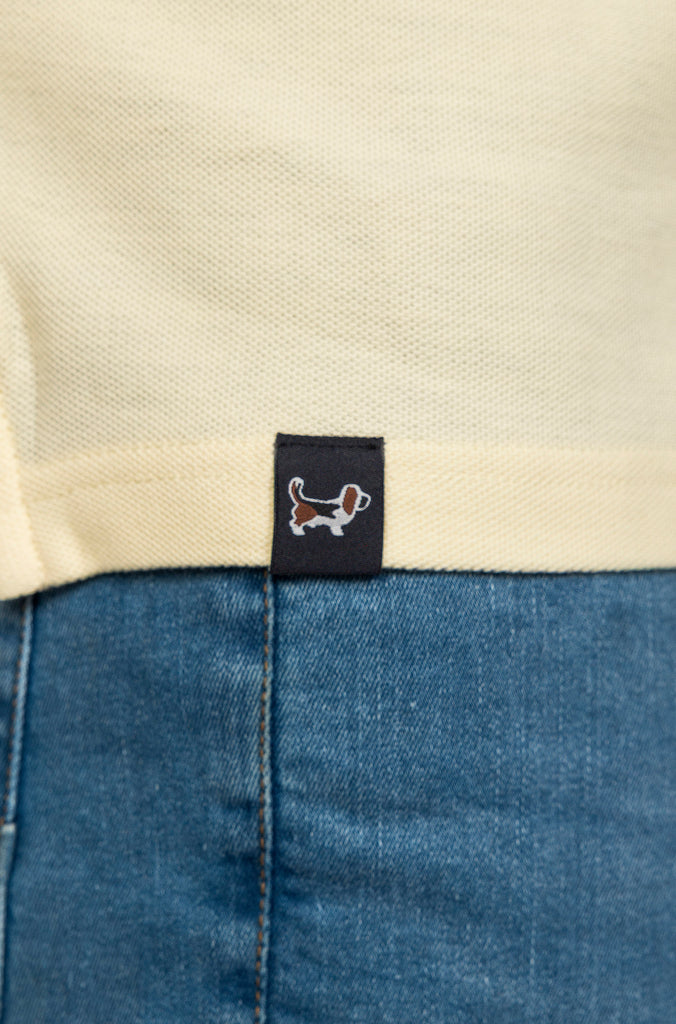 Polo Pique Combinado AB Amarillo Palo