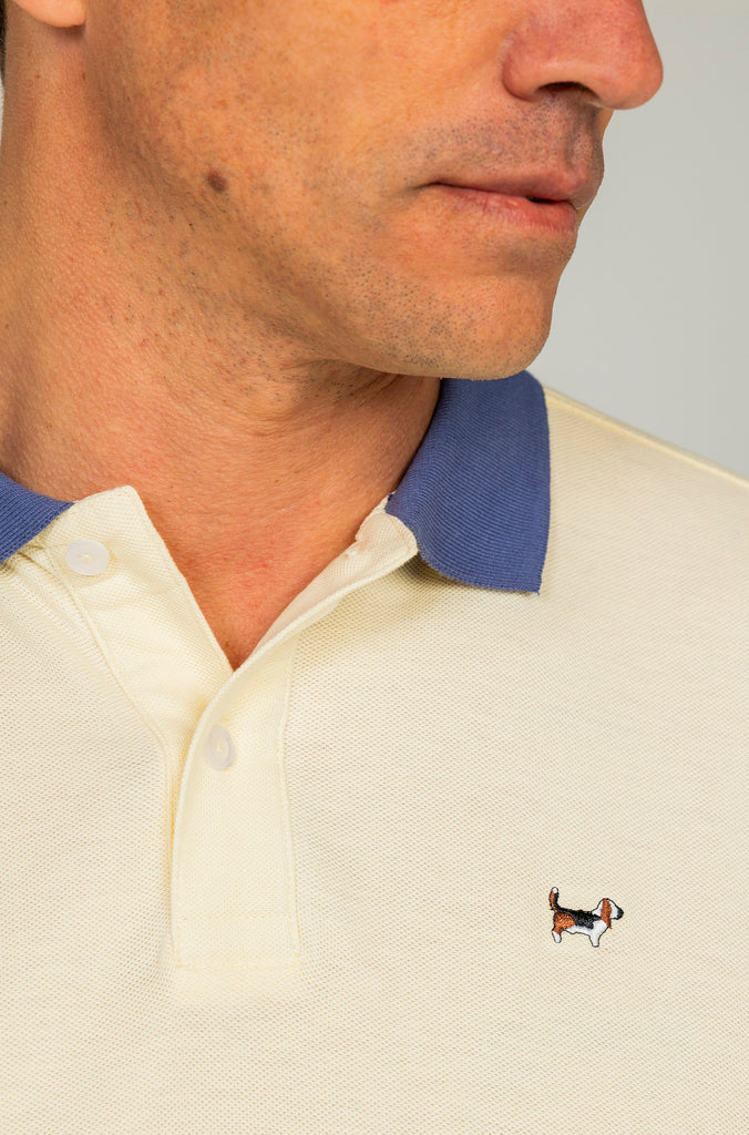 Polo Bicolor Crema