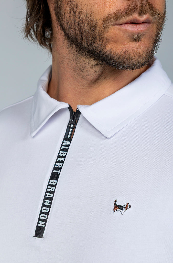 Camiseta Cuello Polo Blanco