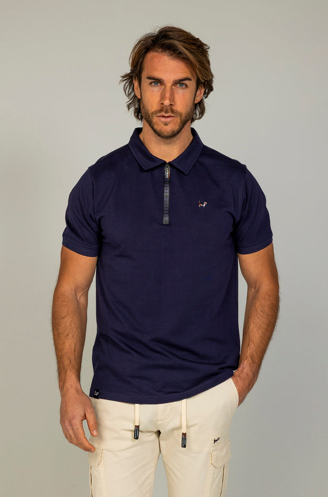Camiseta Cuello Polo Marino