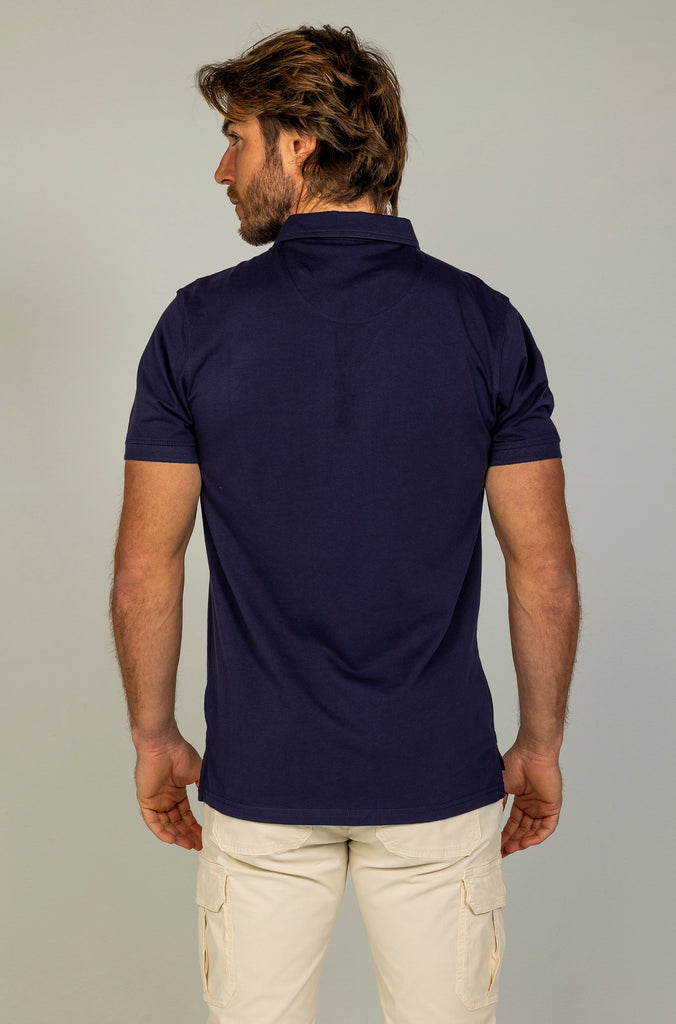 Camiseta Cuello Polo Marino