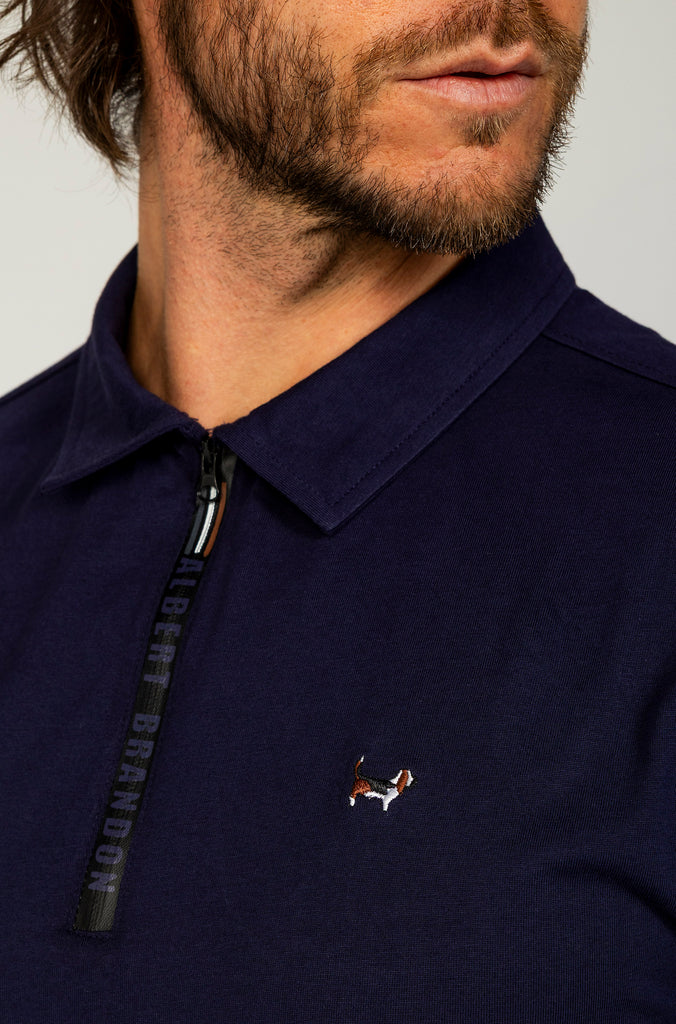 Camiseta Cuello Polo Marino