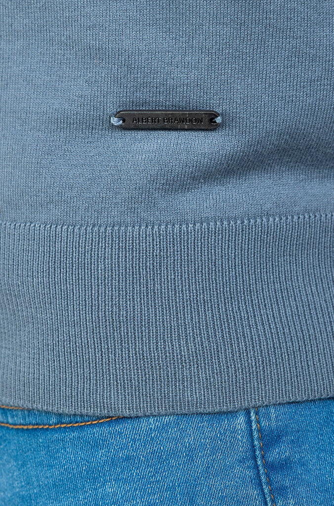 Polo Fino Tricot Botones Índigo