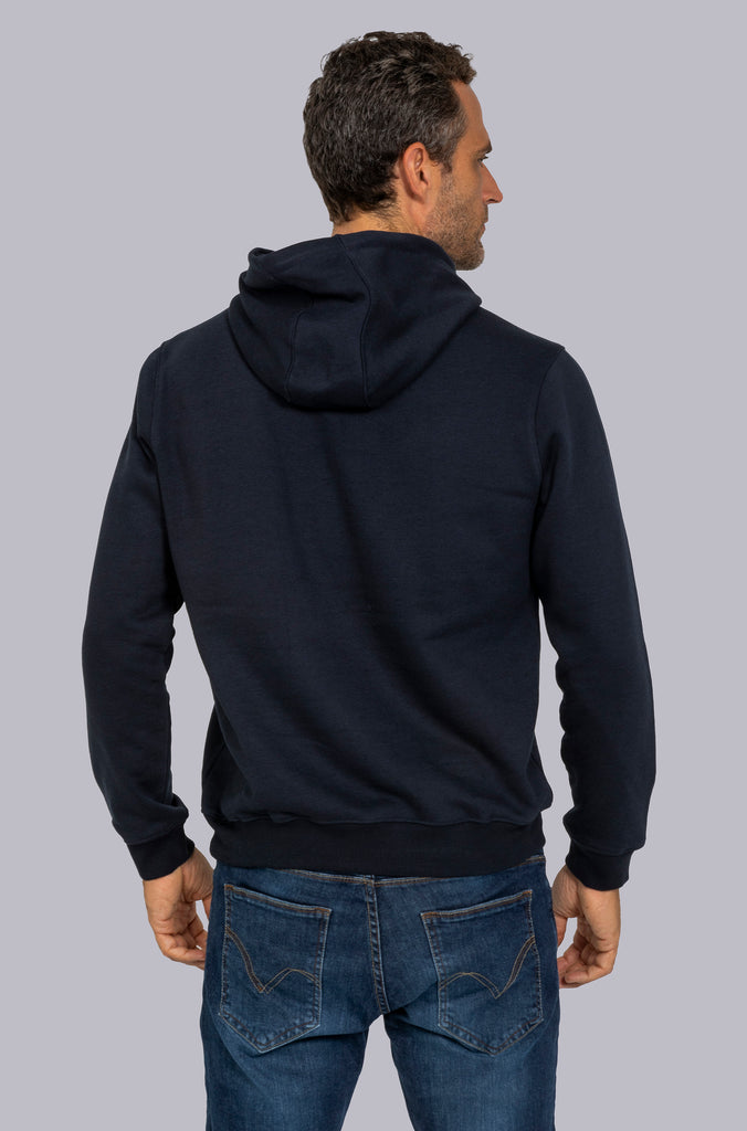 Sudadera Marino Capucha Lineas
