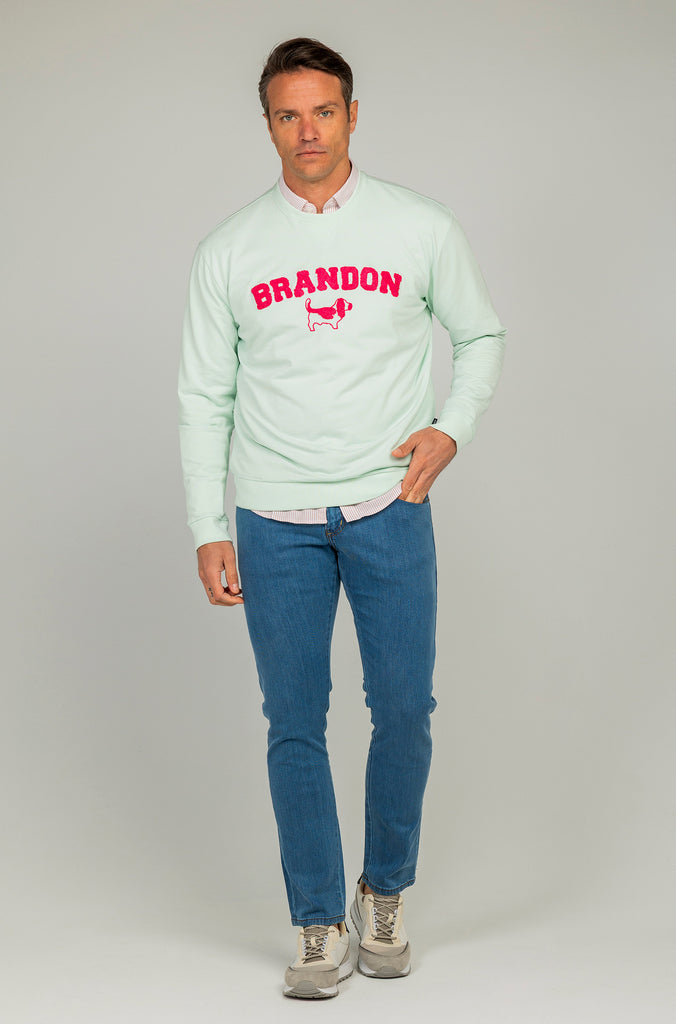 Sudadera Brandon Casual Aquamarina
