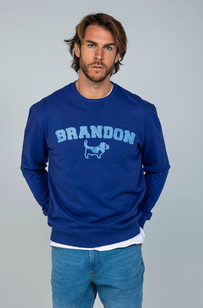Sudadera Brandon Casual Azul Tinta.