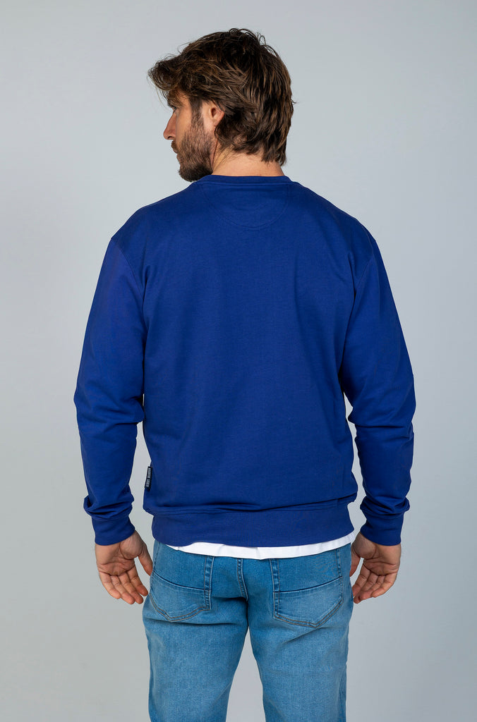Sudadera Brandon Casual Azul Tinta.