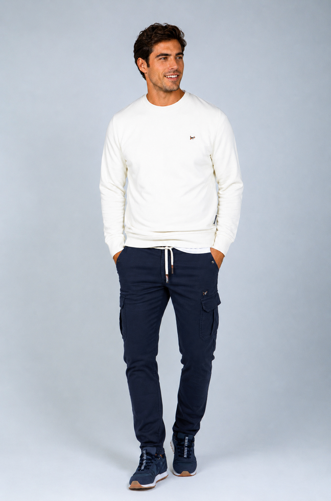 Sudadera básica Brandon crema