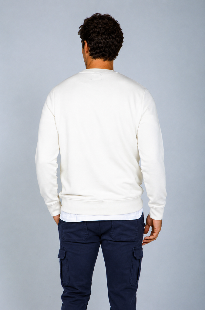 Sudadera básica Brandon crema
