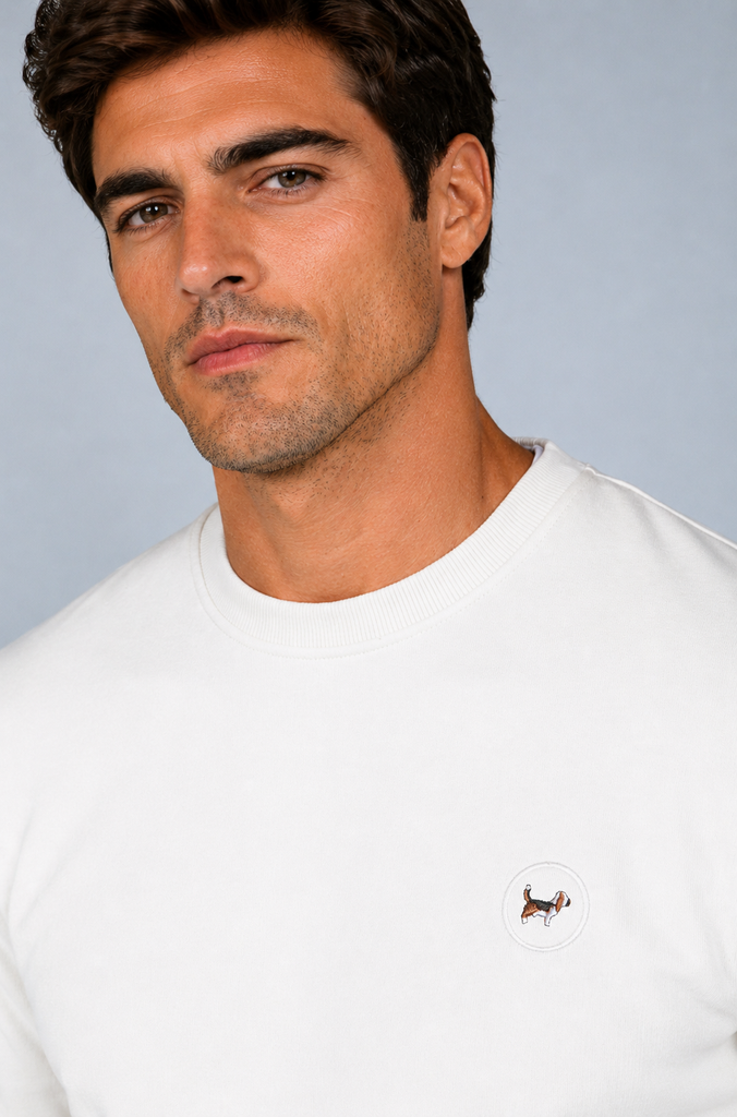 Sudadera básica Brandon crema