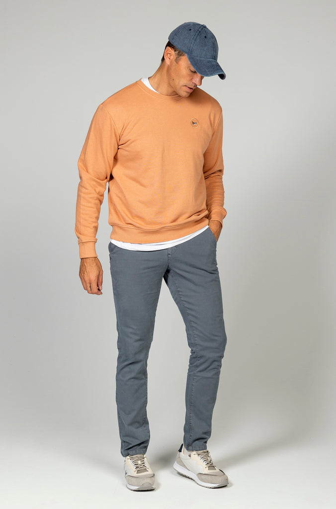 Sudadera básica Brandon naranja bajo