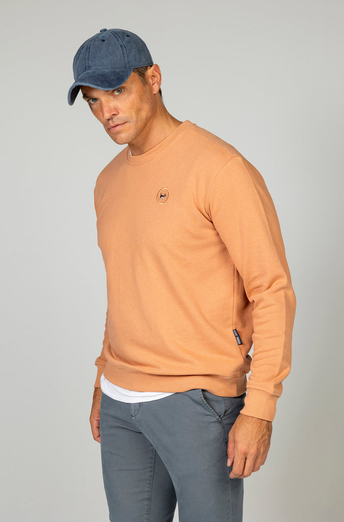 Sudadera básica Brandon naranja bajo
