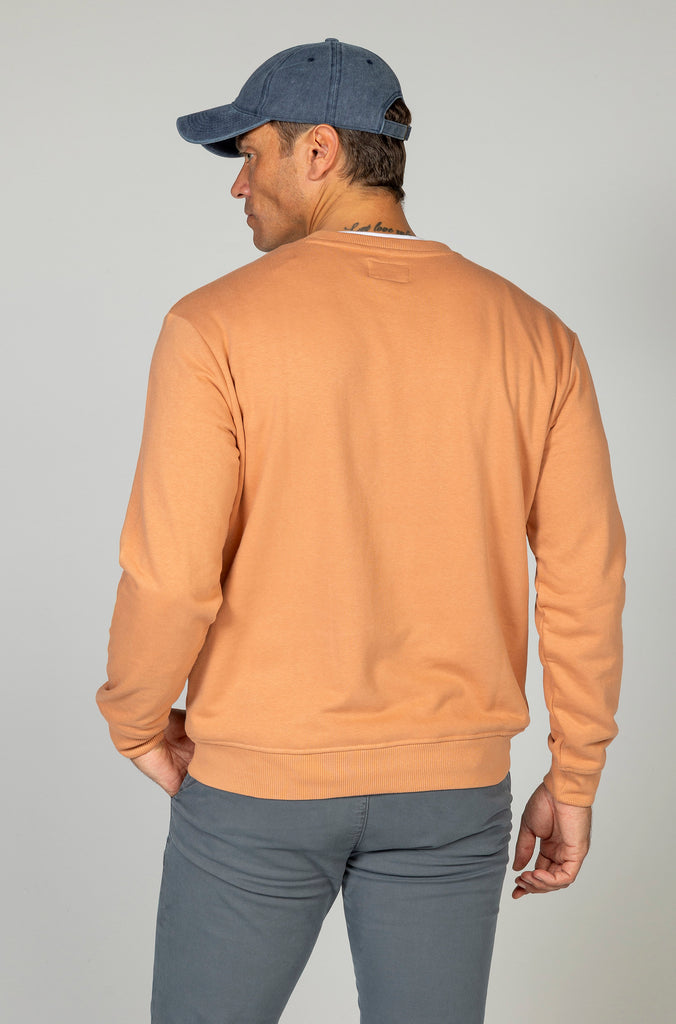 Sudadera básica Brandon naranja bajo