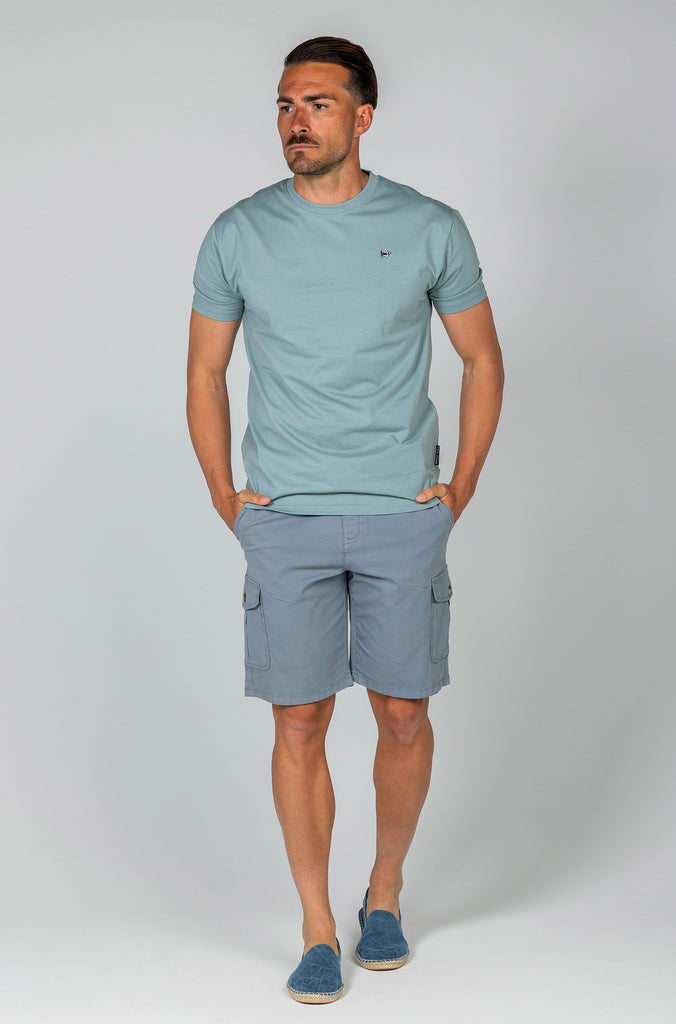 Camiseta Básica Brandon Azul Soft