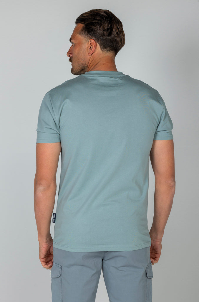 Camiseta Básica Brandon Azul Soft