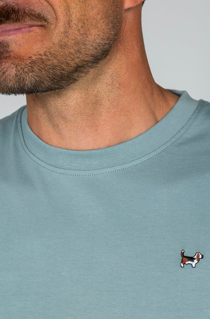 Camiseta Básica Brandon Azul Soft