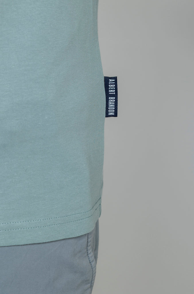 Camiseta Básica Brandon Azul Soft