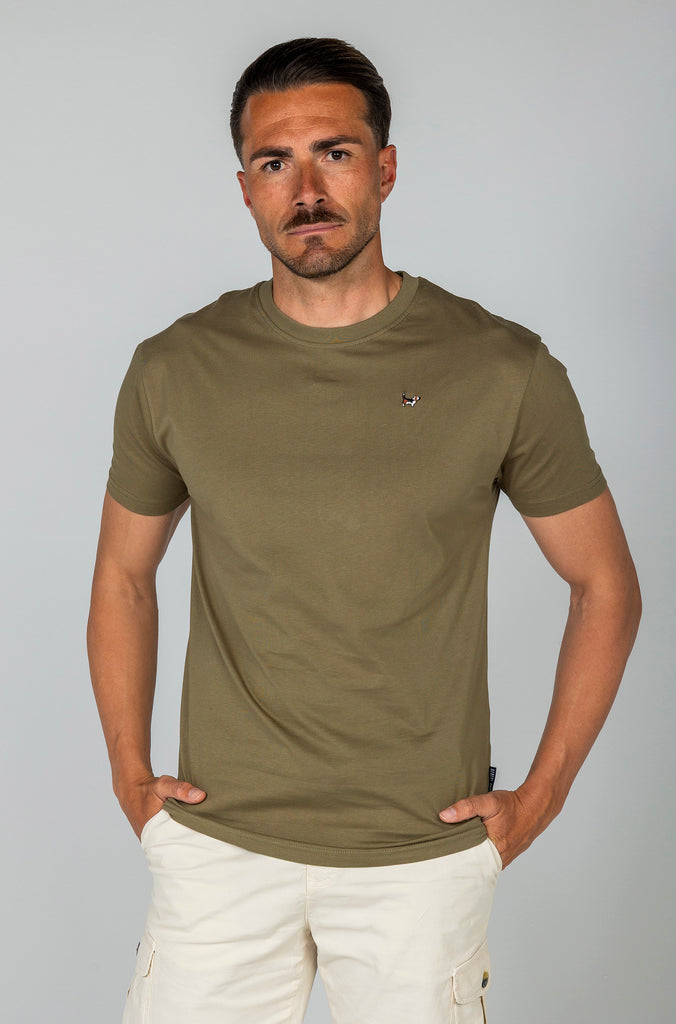 Camiseta Básica Brandon Kaki