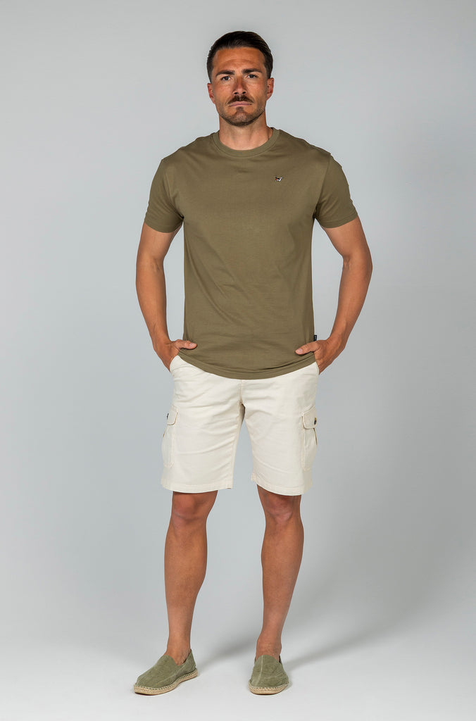 Camiseta Básica Brandon Kaki