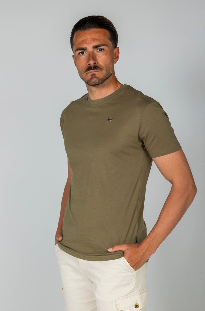 Camiseta Básica Brandon Kaki