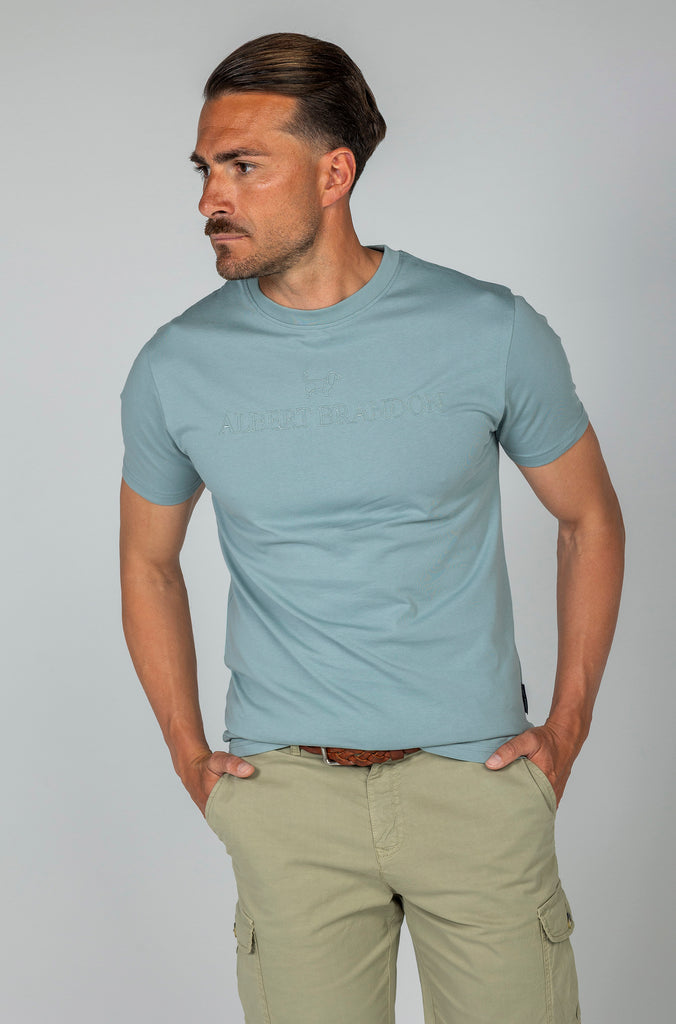 Camiseta Soft Azul Brandon Brand Bordada