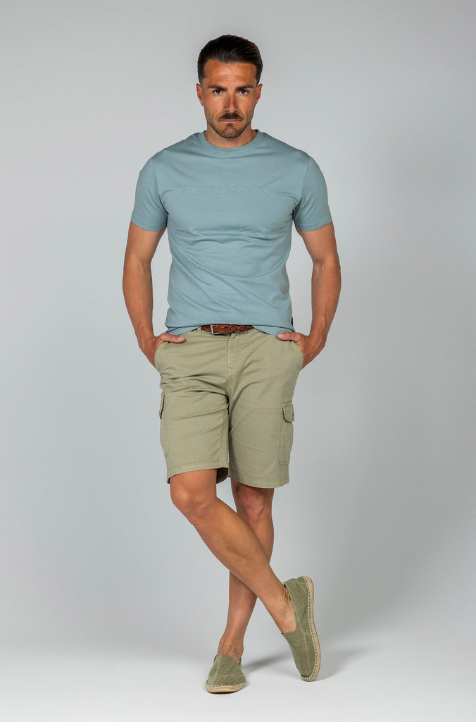 Camiseta Soft Azul Brandon Brand Bordada